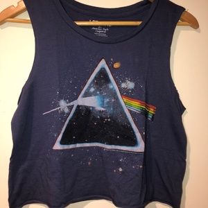 cropped pink floyd tank top
